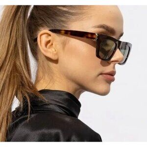 NEW SAINT LAURENT SL M131/F 003 WOMEN HAVANA SUNGLASSES SLM131/F 003